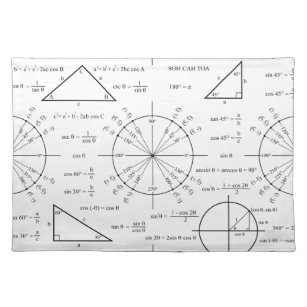 Trig & Triangles Placemat