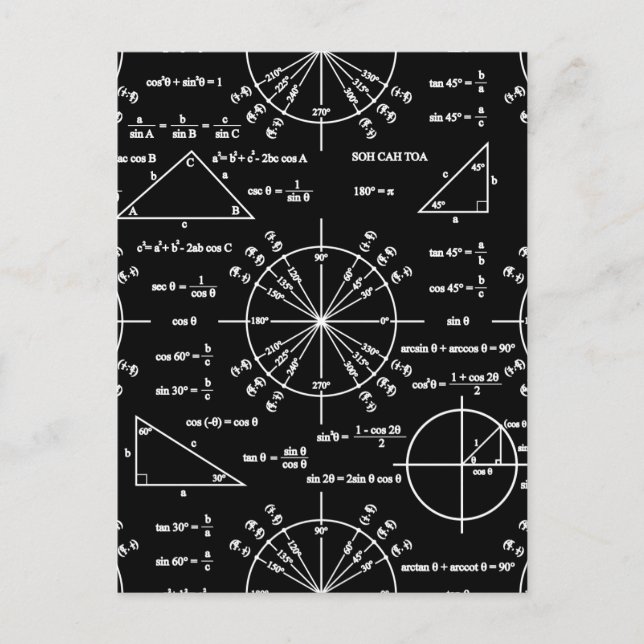 Trig & Triangles Postcard (Front)