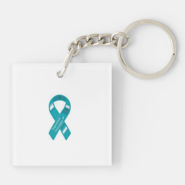 Trigeminal Neuralgia and Facial Pain Disorders Keychain (Back)