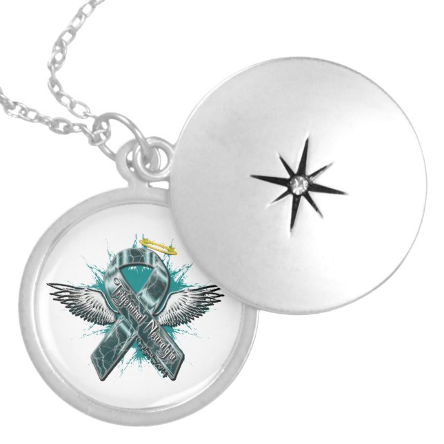 Trigeminal Neuralgia  Angel Ribbon Necklace (Front)