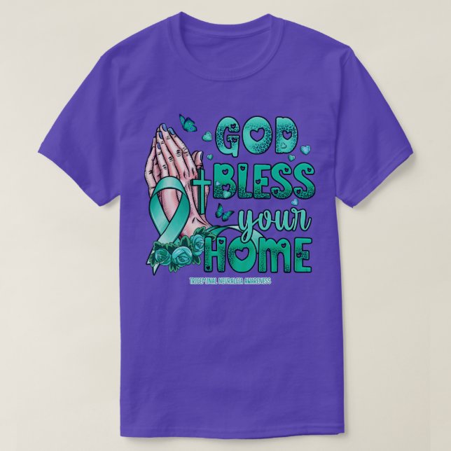 Trigeminal Neuralgia Awareness Awareness god bless T-Shirt (Design Front)