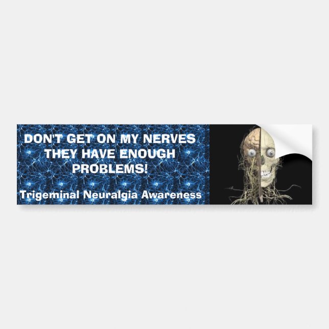 Trigeminal Neuralgia Awareness Bumper Sticker (Front)