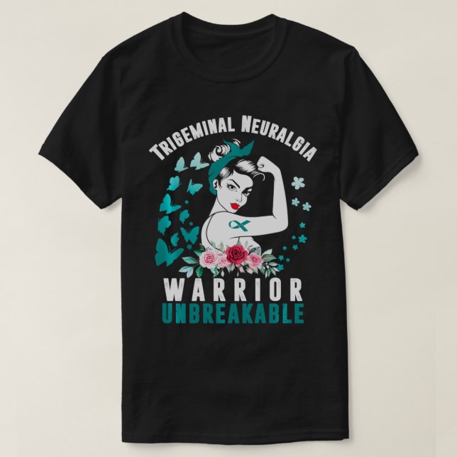 Trigeminal Neuralgia Awareness Chronic Facial Pain T-Shirt (Design Front)