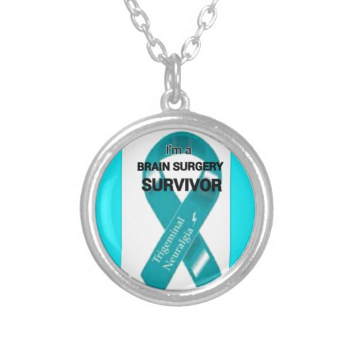 Trigeminal Neuralgia Awareness Silver Plated Necklace