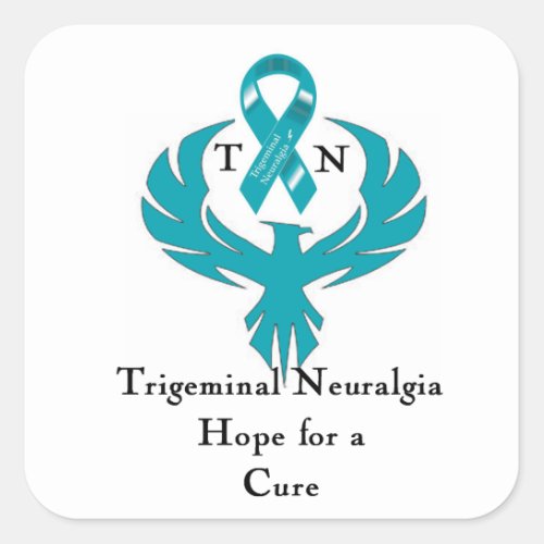 Trigeminal Neuralgia Awareness Square Sticker