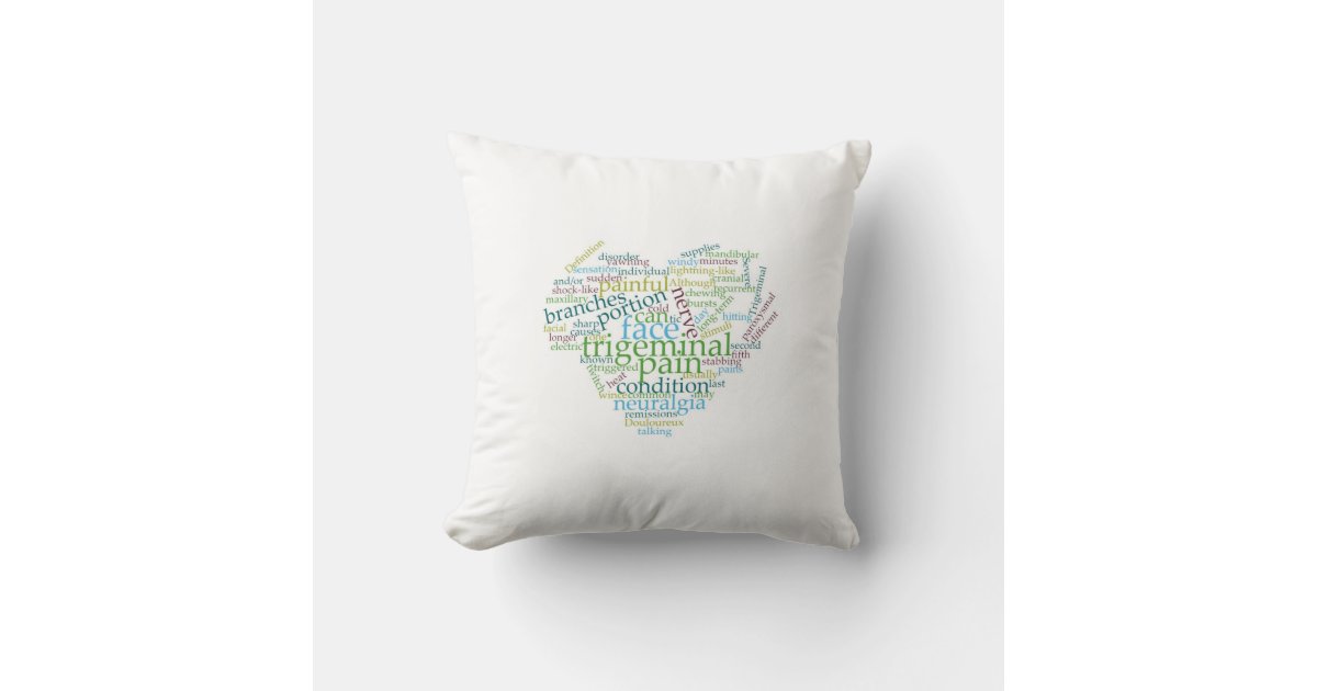 Trigeminal Neuralgia Toss Pillow Zazzle