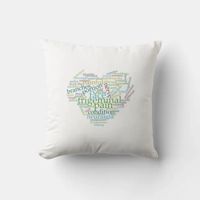 Trigeminal Neuralgia Toss Pillow Zazzle