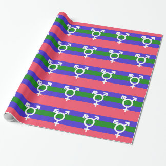 TRIGENDER FLAG AND SYMBOL WRAPPING PAPER
