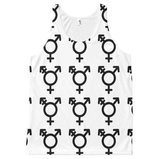 Trigender Pride All-Over-Print Tank Top (Front)