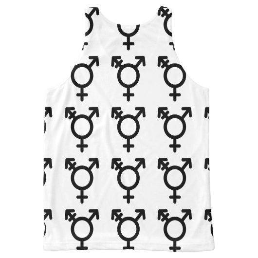 Trigender Pride All-Over-Print Tank Top (Back)