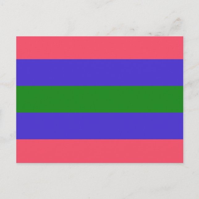Trigender Pride Flag Postcard (Front)