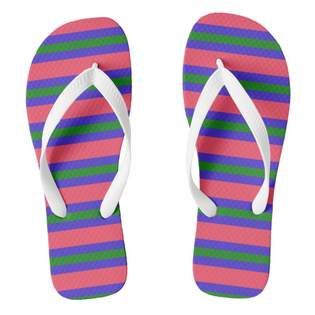 Trigender Pride Flip Flops (Footbed)