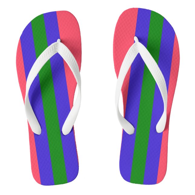 Trigender Pride Flip Flops (Footbed)