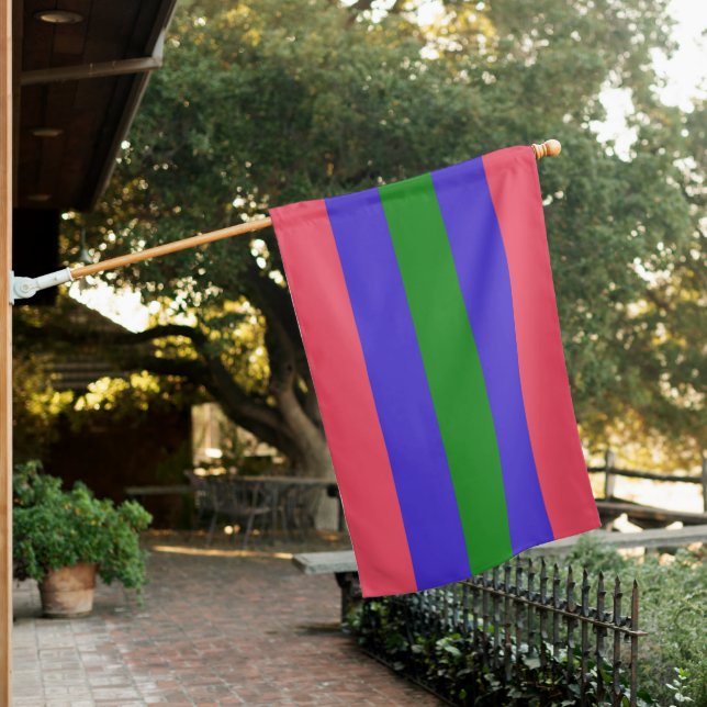 Trigender Pride House Flag (In SItu)