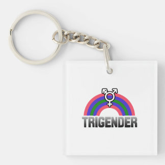 Trigender Pride Keychain