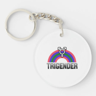 Trigender Pride Keychain