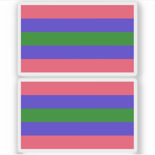Trigender Pride Sticker (Front)
