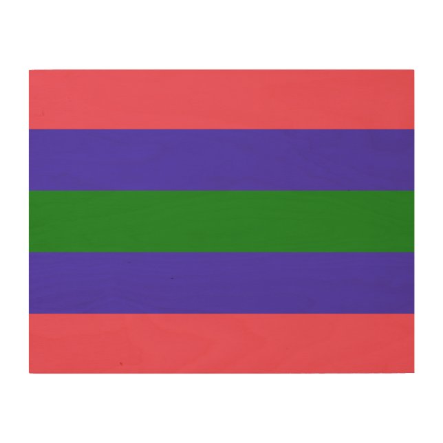 Trigender Pride Wood Wall Art (Front)