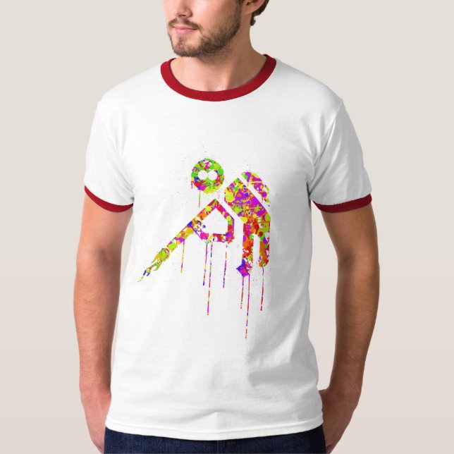 trigger happy Multi-Splat T-Shirt (Front)