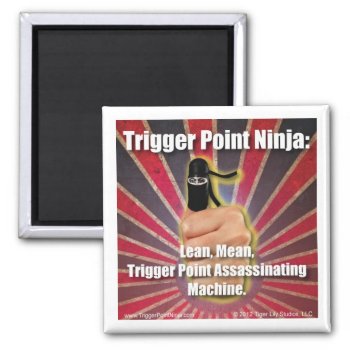 Trigger Point Ninja ® Lean Mean Machine Magnet by TigerLilyStudios at Zazzle