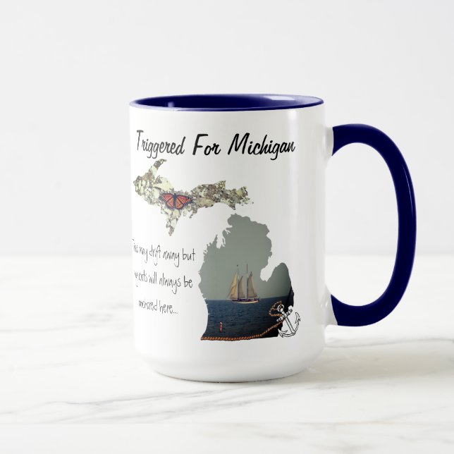 Triggered For Michigan Mug (Right)