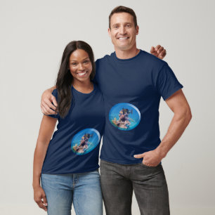 Triggerfish at coral reef - Photographic Design T-Shirt