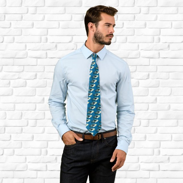 Triggerfish Pattern Neck Tie (Triggerfish Pattern Neck Tie)