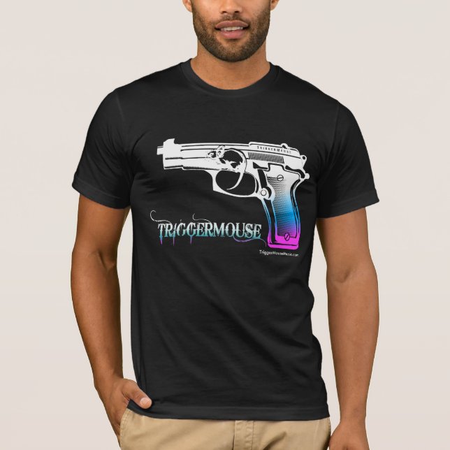 TriggerMouse Pistol Inverted T-Shirt (Front)