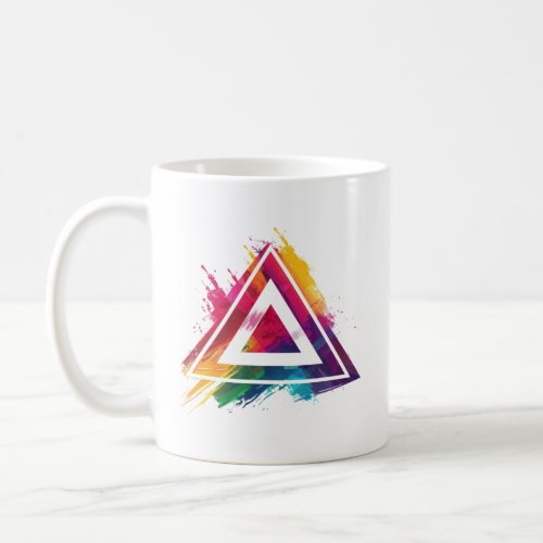 Trigon Designs Colorful Abstract Logo Coffee Mug