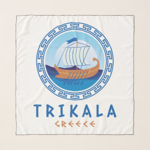 Trikala, Greece Greek Ship Design Scarf