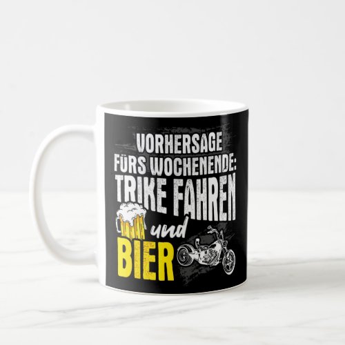 Trike Driving And Beer Saying Triker Biker Tricycl Coffee Mug