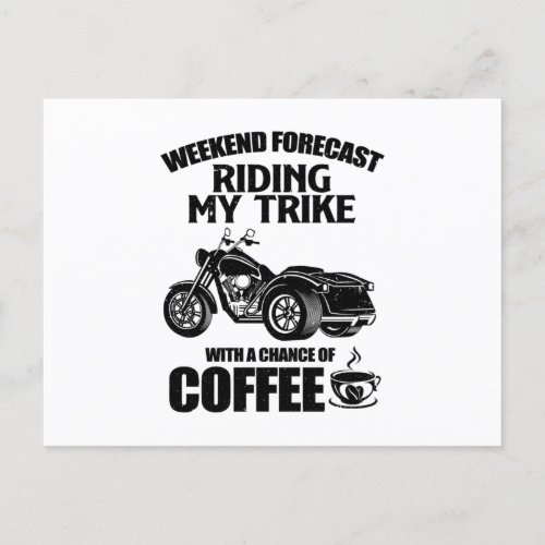 Trike gifts  Triker motorcycle trikes sayings Postcard