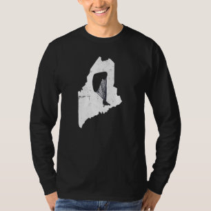 Trike Powered Parachute Ppg Ppc Pilot Maine Vintag T-Shirt
