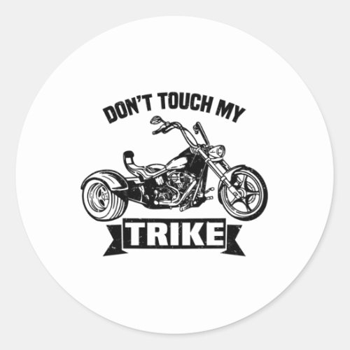 Trike sayings  Triker Trikes Motorbike Gifts Classic Round Sticker