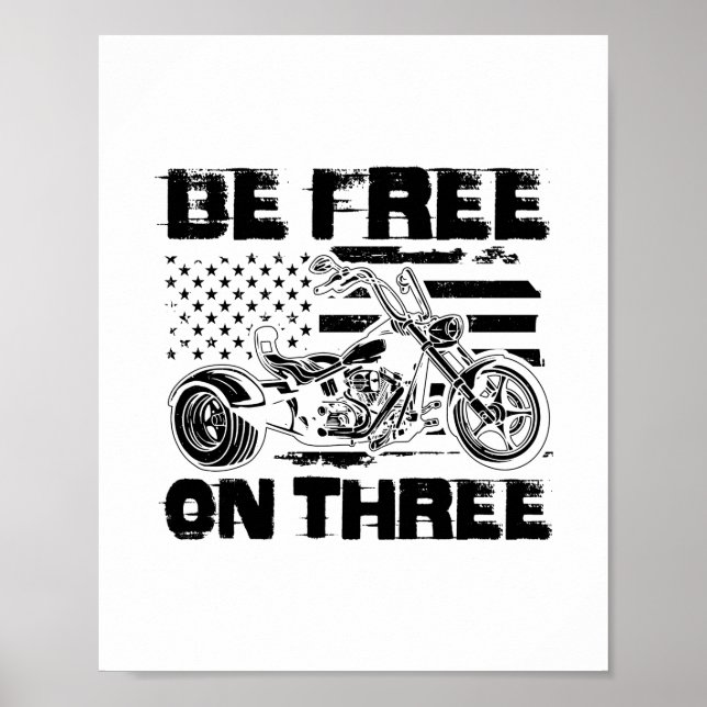 Trike Sayings | Triker Trikes Motorcycle Gifts Poster (Front)