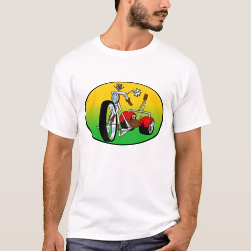 trike tricycle pimped out caddy cadillac chopper T_Shirt