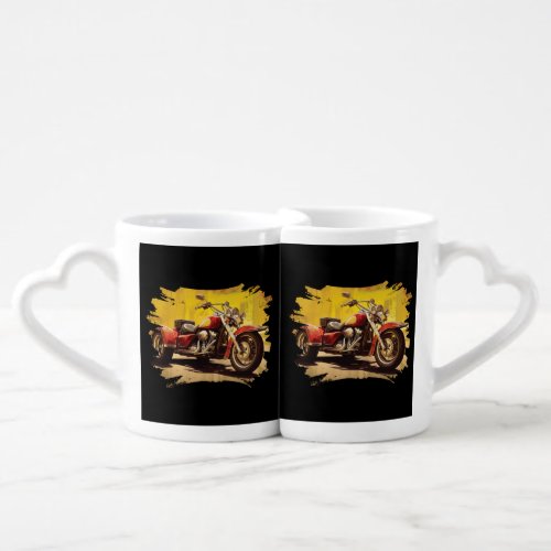 Triker illustration design coffee mug set