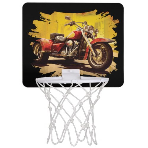Triker illustration design mini basketball hoop