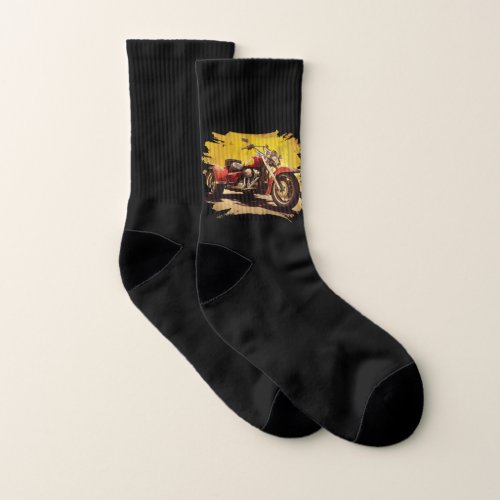 Triker illustration design socks