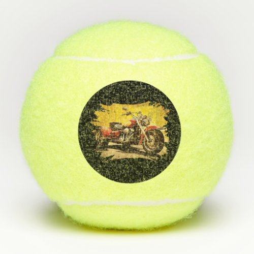 Triker illustration design tennis balls