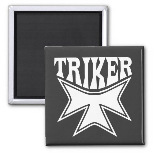 Triker Symbol Trike Motorcycle 3 Wheeler Magnet