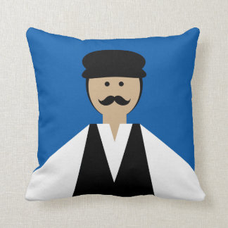 Trikeri Greece Man Dancer Throw Pillow