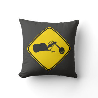 Trikers Crossing! Throw Pillow