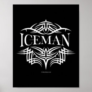 Tril Hockey Tattoo (iceman) - Ice Hockey Player  Poster