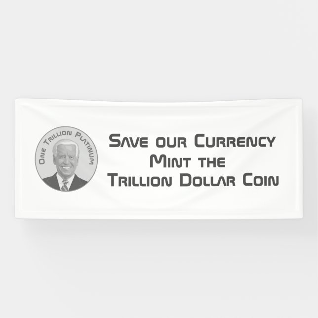 Trillion Dollar Platinum Coin Banner (Horizontal)