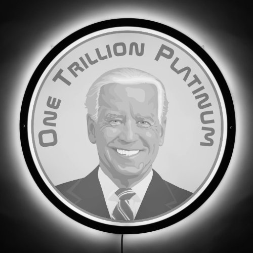 Trillion Dollar Platinum Coin LED Sign