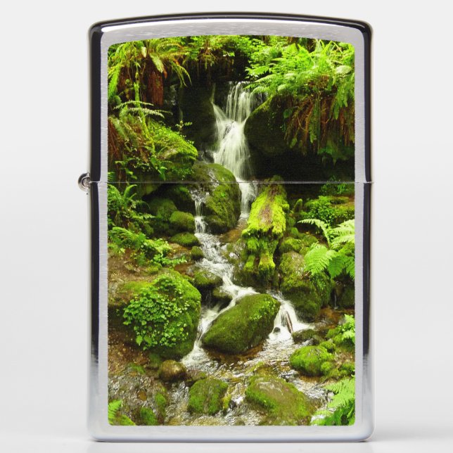 Trillium Falls at Redwood National Park Zippo Lighter (Front)