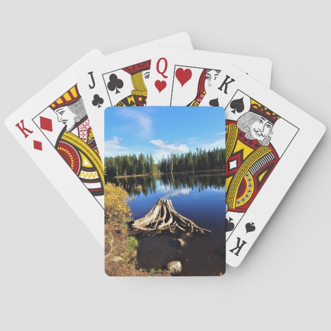 Trillium Lake, OR Poker Cards (Back)