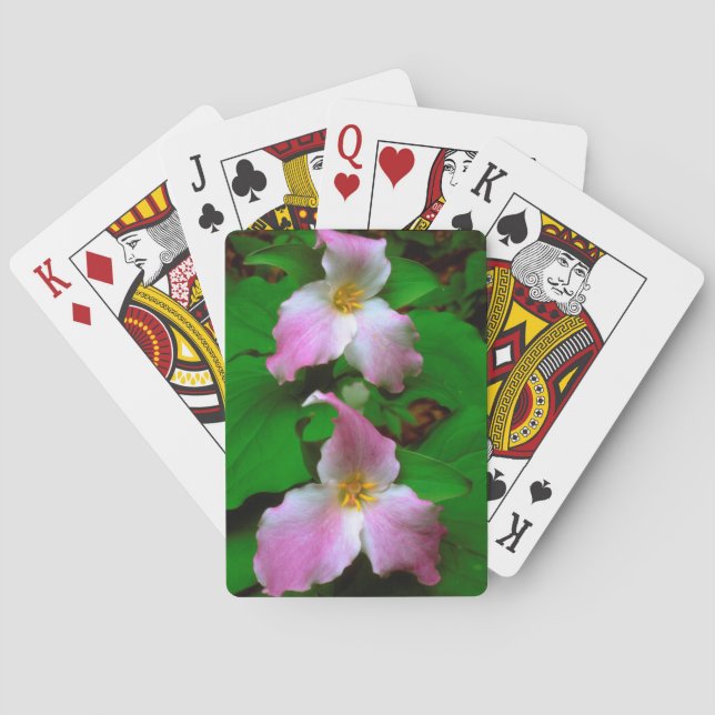 Trillium Wildflower Poker Cards (Back)