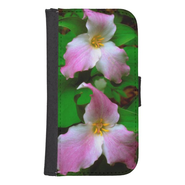 Trillium Wildflower Samsung Galaxy Wallet Case (Front)